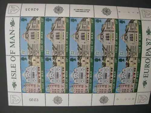CEPT Kleinbogen Isle of Man 1987