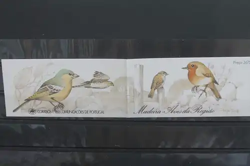 Portugal Madeira; Singvögel Zusammendruck; teilgezähnt; MH 8; 1988