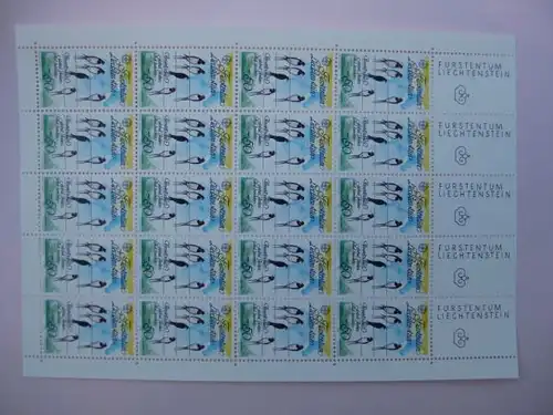 Kleinbogen KB CEPT 1986 Liechtenstein Mi.-Nr. 833-4 **