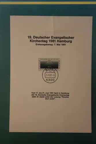 Deutschland 1981 ; Ev. Kirchentag in Hamburg; Kalenderblatt aus Postkalender