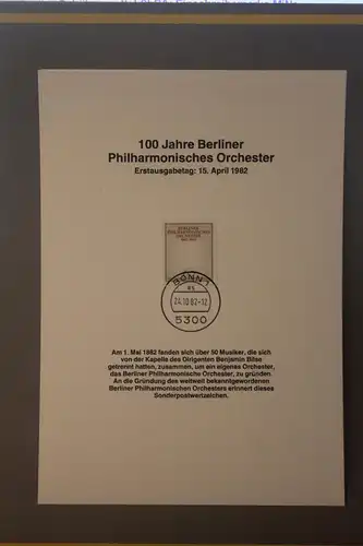 Deutschland 1982 ; Berliner Philharmonisches Orchester; Kalenderblatt aus Postkalender