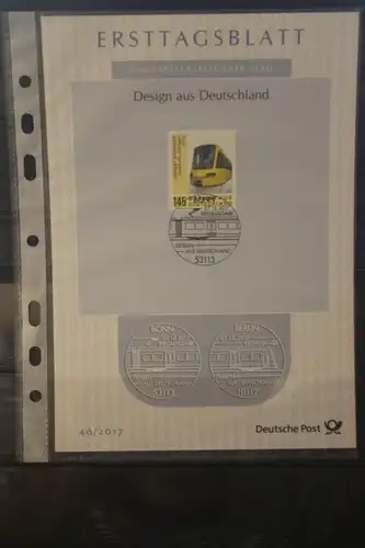 Deutschland 2017; Ersttagsblatt ETB 46/2017:   Design in Deutschland:Stadtbahn Stuttgart;  MiNr. 3349