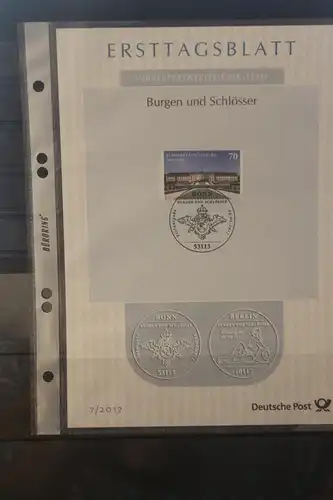 Deutschland 2017; Ersttagsblatt ETB  7/2017: Burgen und Schlösser (XI): Schloss Ludwigsburg;  MiNr. 3285