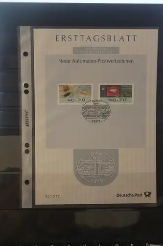 Deutschland 2017; Ersttagsblatt ETB  5/2017: Neue Automaten-Postwertzeichen ATM