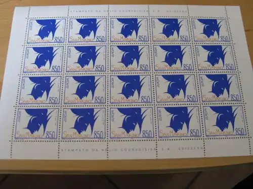 Kleinbogen KB San Marino CEPT 1993 Mi.-Nr. 1523-4 **