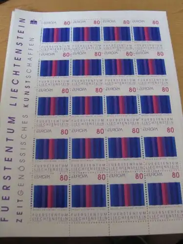 Kleinbogen KB Liechtenstein CEPT 1993 Mi.-Nr. 1054-55 **