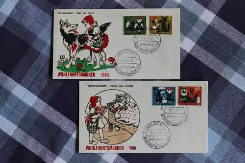 Deutschland 1960; FDC Wohlfahrt Märchen der Gebr. Grimm (II); Rotkäppchen