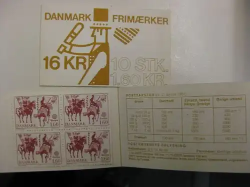 CEPT 1981 Dänemark Markenheft MH 
