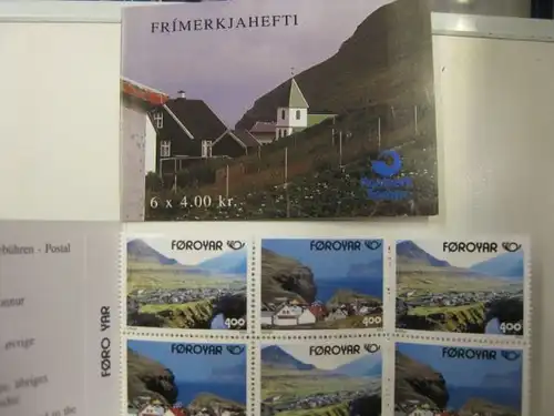 NORDEN Skandinavien-Gemeinschaftsausgabe Tourismus Dänemark-Färöer 1993 Markenheft MH