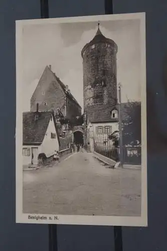 [Echtfotokarte schwarz/weiß] Besigheim a. Neckar. 