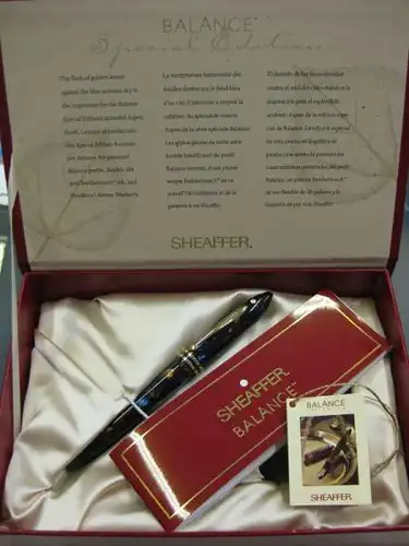 SHEAFFER Füllfederhalter \"Balance\"  Special Edition mit 18 Ct. Goldfeder