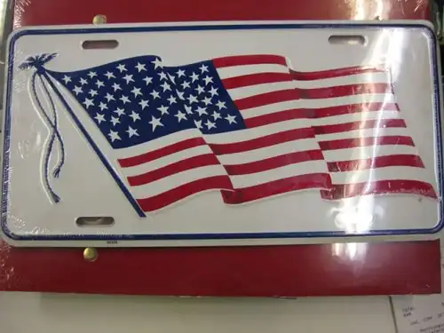 US Deko - Nummernschild \"US-Flagge\"