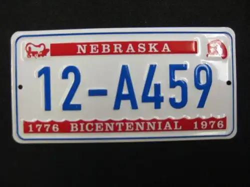 US Miniatur - Nummernschild Nebraska
