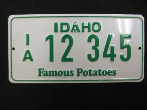US Miniatur Nummernschild Idaho