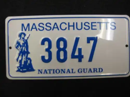 US Miniatur Nummernschild Massachusetts