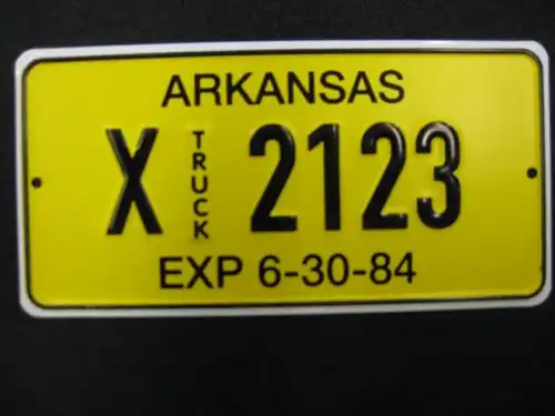 US Miniatur Nummernschild Arkansas