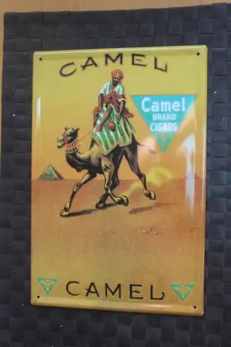 CAMEL Zigaretten Zigarren Tabakwaren Vintage Werbeschild Reklameschild