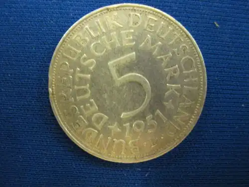 5 DM Kursmünze 1951 D