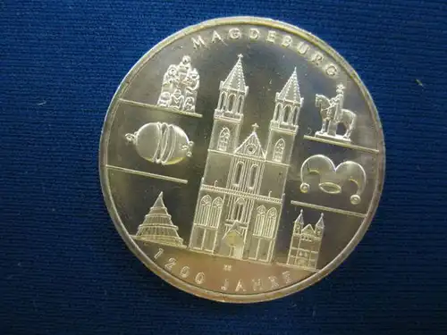 1200 Jahre Magdeburg 10 € Polierte Platte