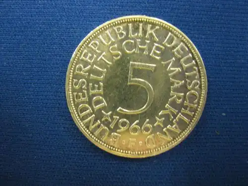 5 DM Kursmünze 1966 F