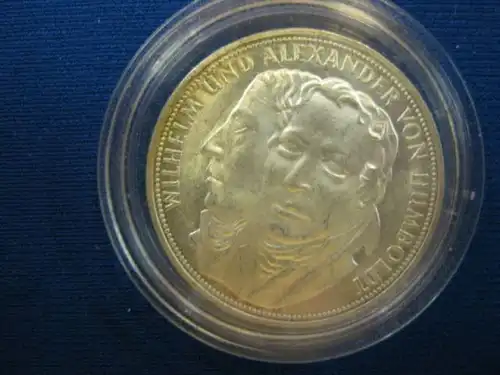 5 DM Silbermünze Gedenkmünze Humboldt 1967