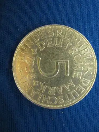 5 DM Kursmünze Silbermünze 1958G VZ