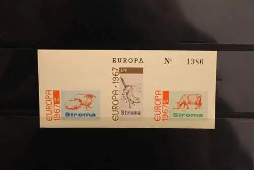 Stroma; EUROPA 1967, Block, großes Format, MNH,  lesen