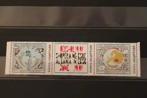 Albanien 1992, Aufnahme Albaniens in die KSZE, ZD,  MiNr. 2493-94, MNH