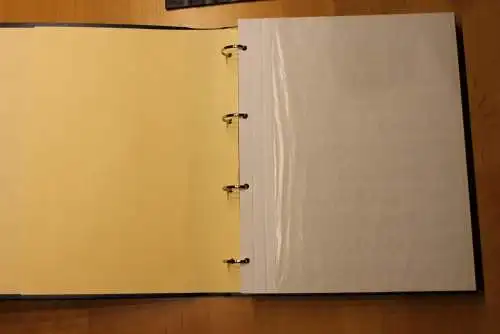 Schaubek Ringbinder "Attache", blau, mit 16 Einsteckblättern; B-Ware; bitte lesen