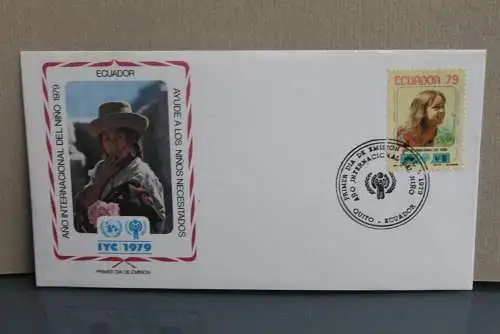 Ecuador 1979; IYC 1979; Internationales Jahr des Kindes; FDC