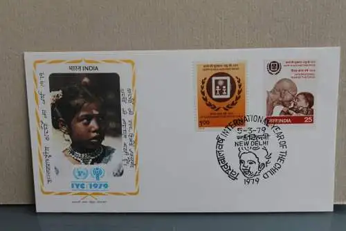 Indien 1979; IYC 1979; Internationales Jahr des Kindes; FDC