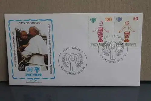 Citta del Vaticano 1979; mit Papst Johannes Paul II.; IYC 1979; Internationales Jahr des Kindes; FDC