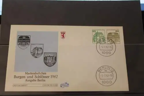 Berlin 1982; Burgen & Schlösser ZD W 81 aus MH 13; Ersttag, FDC