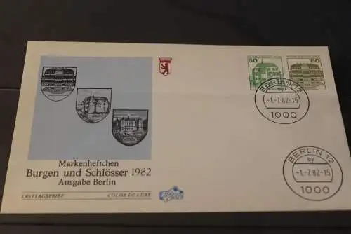 Berlin 1982; Burgen & Schlösser ZD W 82 aus MH 13; Ersttag, FDC