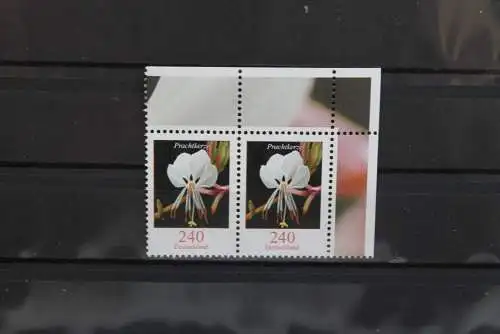 Deutschland; Freimarken: Blumen: waagerechtes Paar 240 C.; Prachtkerze; MiNr. 2969; MNH