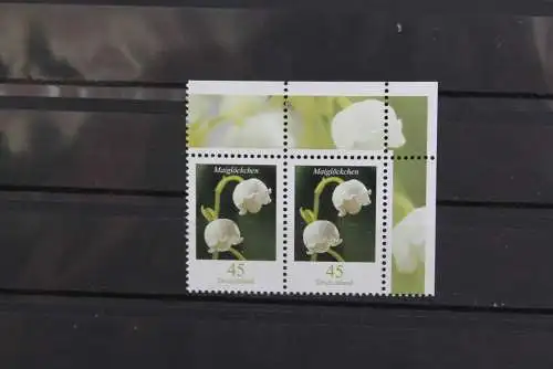 Deutschland; Freimarken: Blumen: waagerechtes Paar 45 C.; Maiglöckchen; MiNr. 2794, MNH