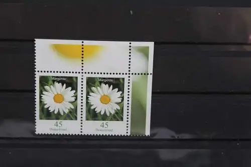 Deutschland; Freimarken: Blumen: waagerechtes Paar 45 C.; Margerite; MiNr. 2451, MNH