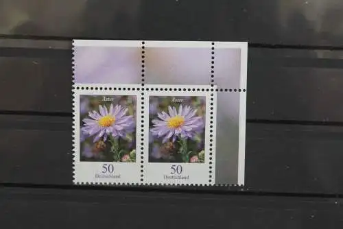 Deutschland; Freimarken: Blumen: waagerechtes Paar 50 C.; Aster; MiNr. 2463, MNH