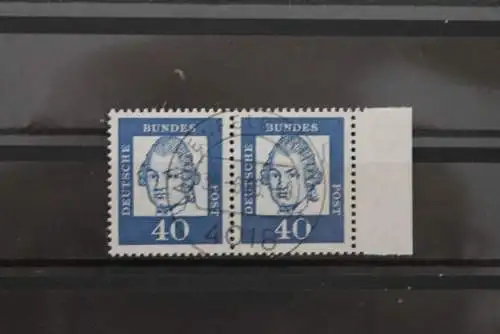 Deutschland 1961; Bedeutende Deutsche waagerechter ZD 40 Pf. MiNr. 355 x; gestempelt