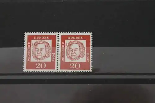 Deutschland 1961; Bedeutende Deutsche waagerechter ZD 20 Pf. MiNr. 352 x; MNH