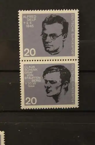 Deutschland 1964; Widerstandsblock, Blockmarken, senkrechte ZD; MNH