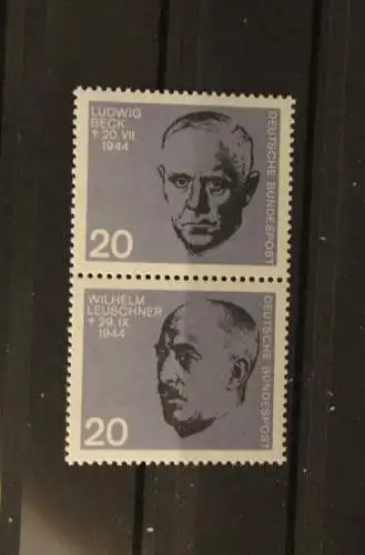 Deutschland 1964; Widerstandsblock, Blockmarken, senkrechte ZD; MNH