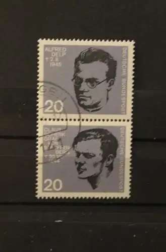 Deutschland 1964; Widerstandsblock, Blockmarken, senkrechte ZD; gestempelt