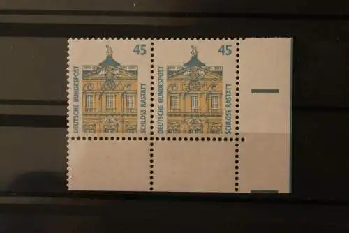 Deutschland 1990; Sehenswürdigkeiten; waagerechtes Paar 45;  MiMr. 1468 A, ER, MNH