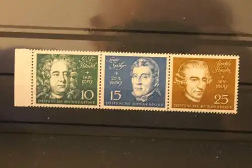 Deutschland 1959; Beethoven-Block-Marke ZD 10, 15, 25,  MNH