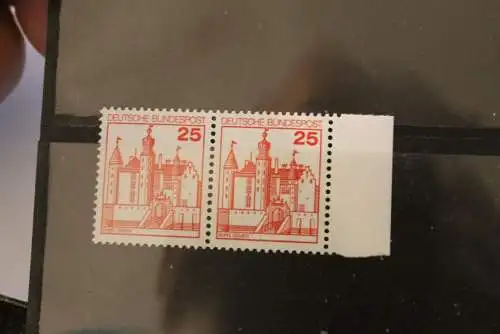 Deutschland 1978; Burgen und Schlösser; waagerechtes Paar 25 Pf., MiNr. 996; MNH