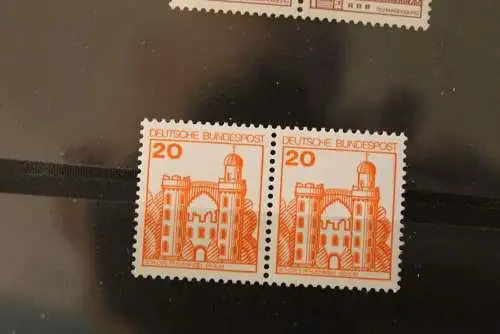 Deutschland 1978; Burgen und Schlösser; waagerechtes Paar 20 Pf., MiNr. 995; MNH