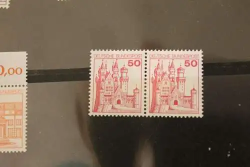 Deutschland 1982; Burgen & Schlösser, waagerechtes Paar; 50 Pf.; MiNr. 916 A;  MNH