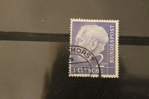 Deutschland 1954, Heuss (I); MiNr. 195 x, 2 DM sauber gestempelt