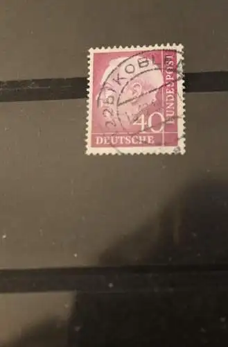 Deutschland 1954, Heuss (I); MiNr. 188 x, 40 Pf. sauber gestempelt